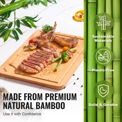 Bamboo cutting board set of 3, view 3