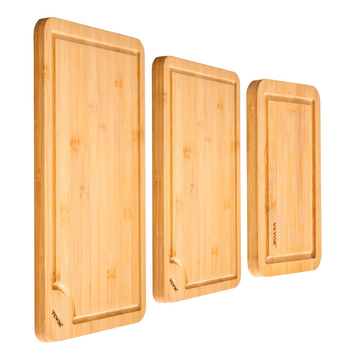 Bamboo cutting board set of 3, view 10
