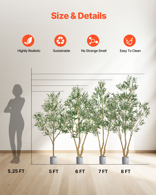 Artificial olive tree, 5 ft, view 1