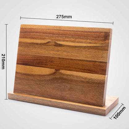 Bamboo magnetic knife holder, view 3