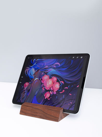 Retro solid wood desktop stand, view 3
