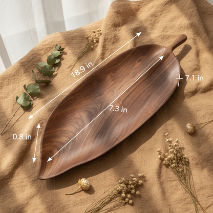 Handcrafted Wooden saucer Serving Tray