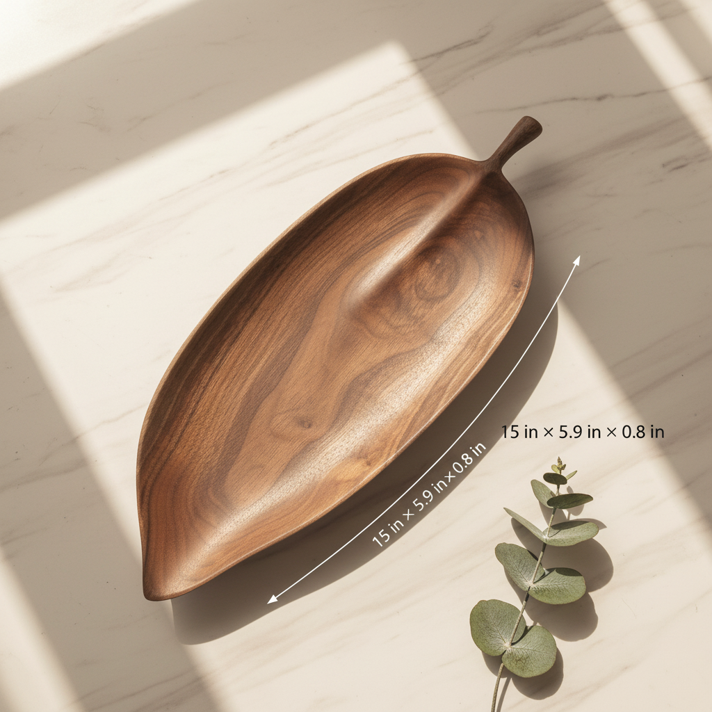 Handcrafted Wooden saucer Serving Tray