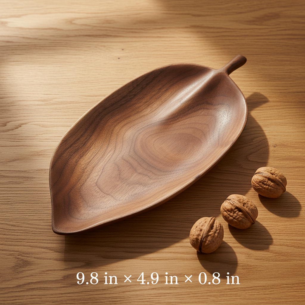 Handcrafted Wooden saucer Serving Tray