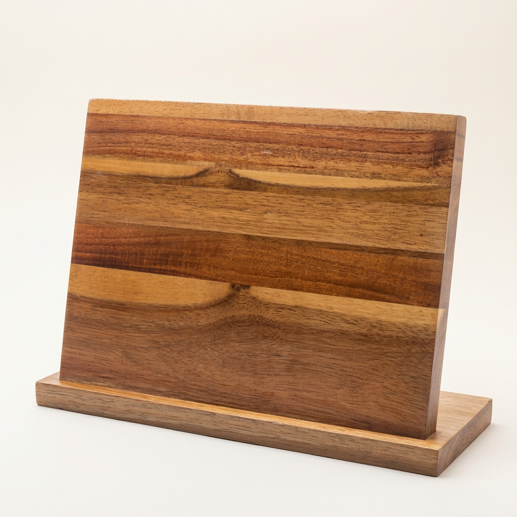 Magnetic knife holder on a warm off-white background