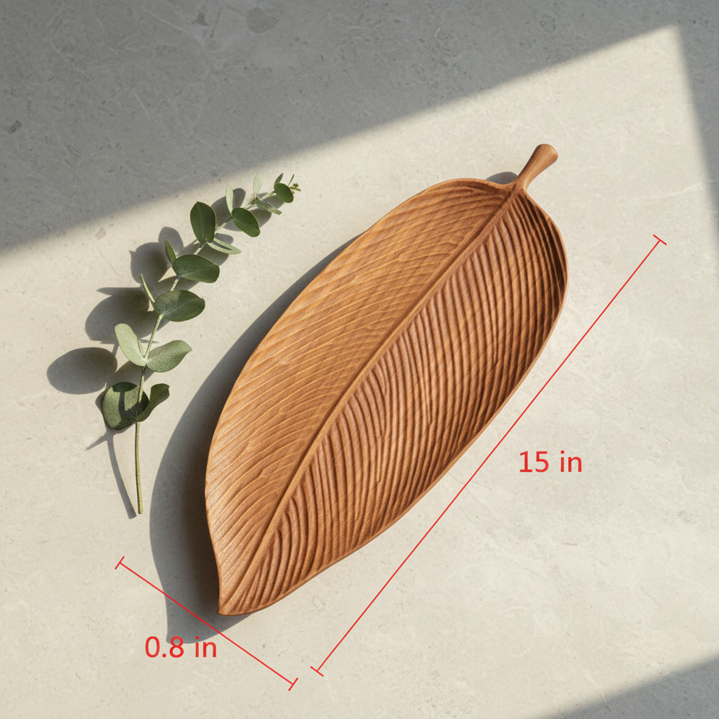 Handcrafted Wooden saucer Serving Tray